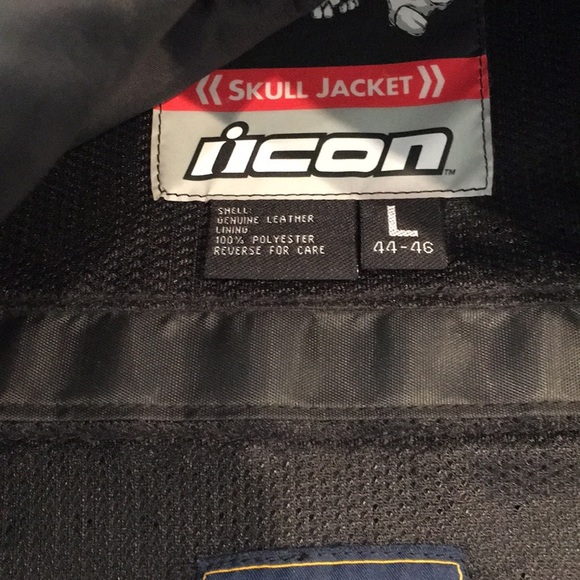 Icon Motörhead Skull biker jacket/ RACING - Picture 6 of 6